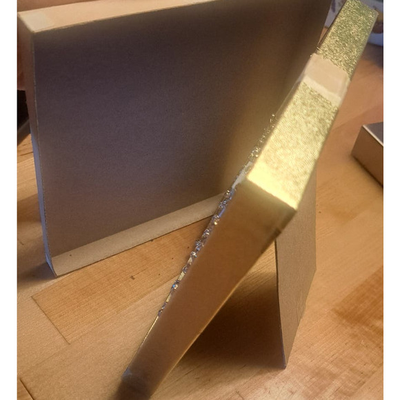 NIB -Gift set of 36 Gold Colored Cubic Zirconia stud back pierced earrings - Picture 3 of 7